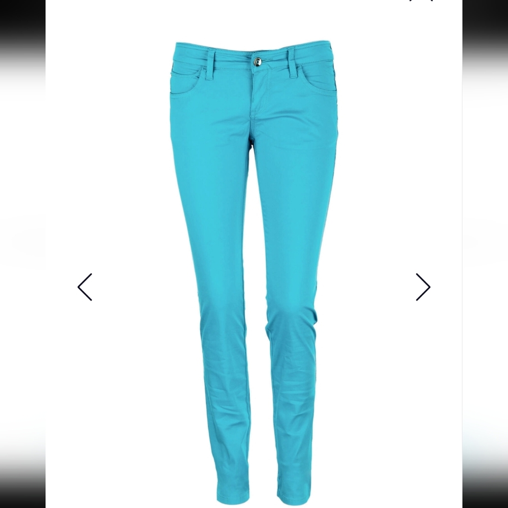 Armani JEANS baby Blue Slim Fit Logo Pants 32x33
